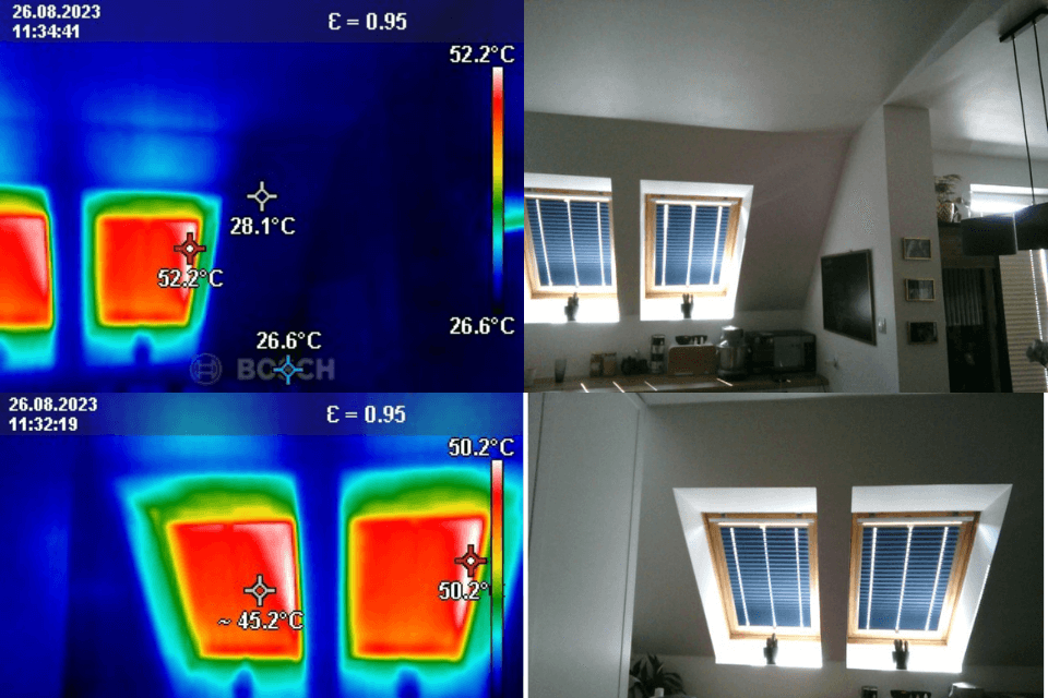 Badanie kamerą termowizyjną latem.